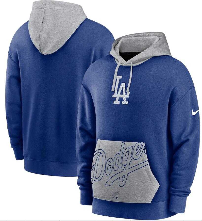 Men's Los Angeles Dodgers Nike Royal Gray Heritage Tri Blend Pullover Hoodie,We sell and wholesale Men's Los Angeles Dodgers Nike Royal Gray Heritage Tri Blend Pullover Hoodie on line form chian!